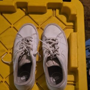 Nike White Lace-Up Sneakers